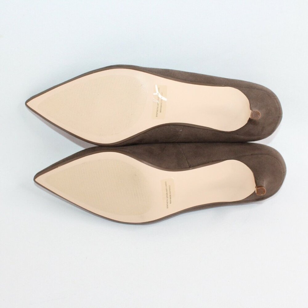 Callisto Of California Athena Alexander Womens Sz 9M Brown Faux Suede Heels - Picture 9 of 11